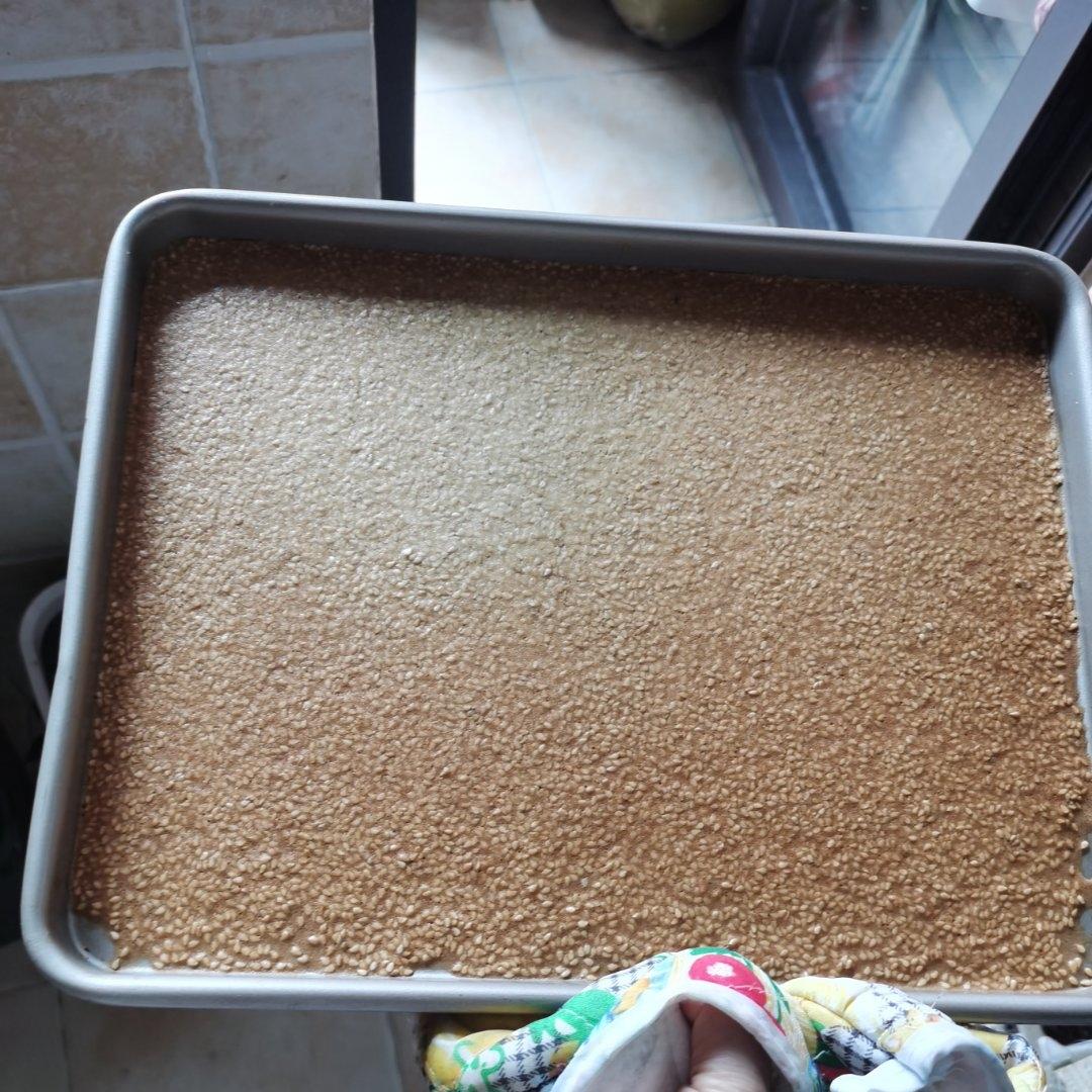 芝麻薄脆饼干，一步操作，超级简单
