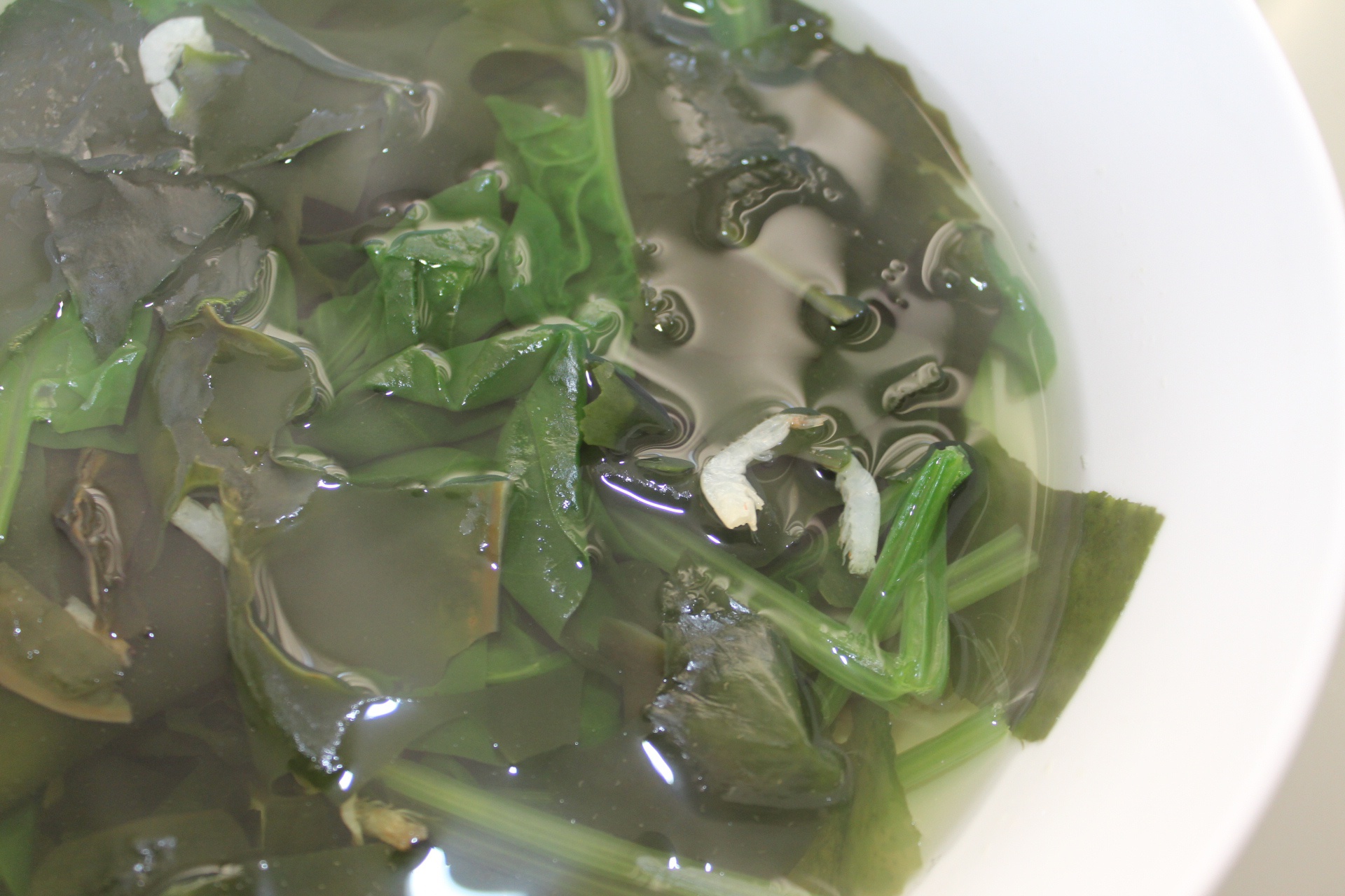 虾皮紫菜菠菜汤