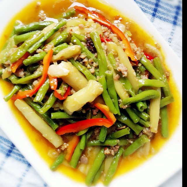 豆角烧茄子