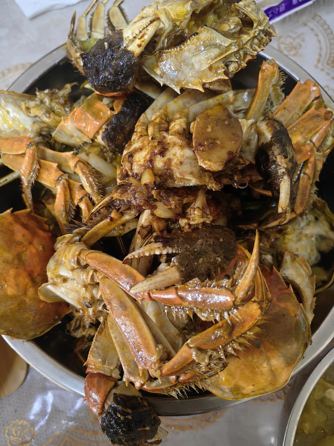 红烧毛豆河蟹