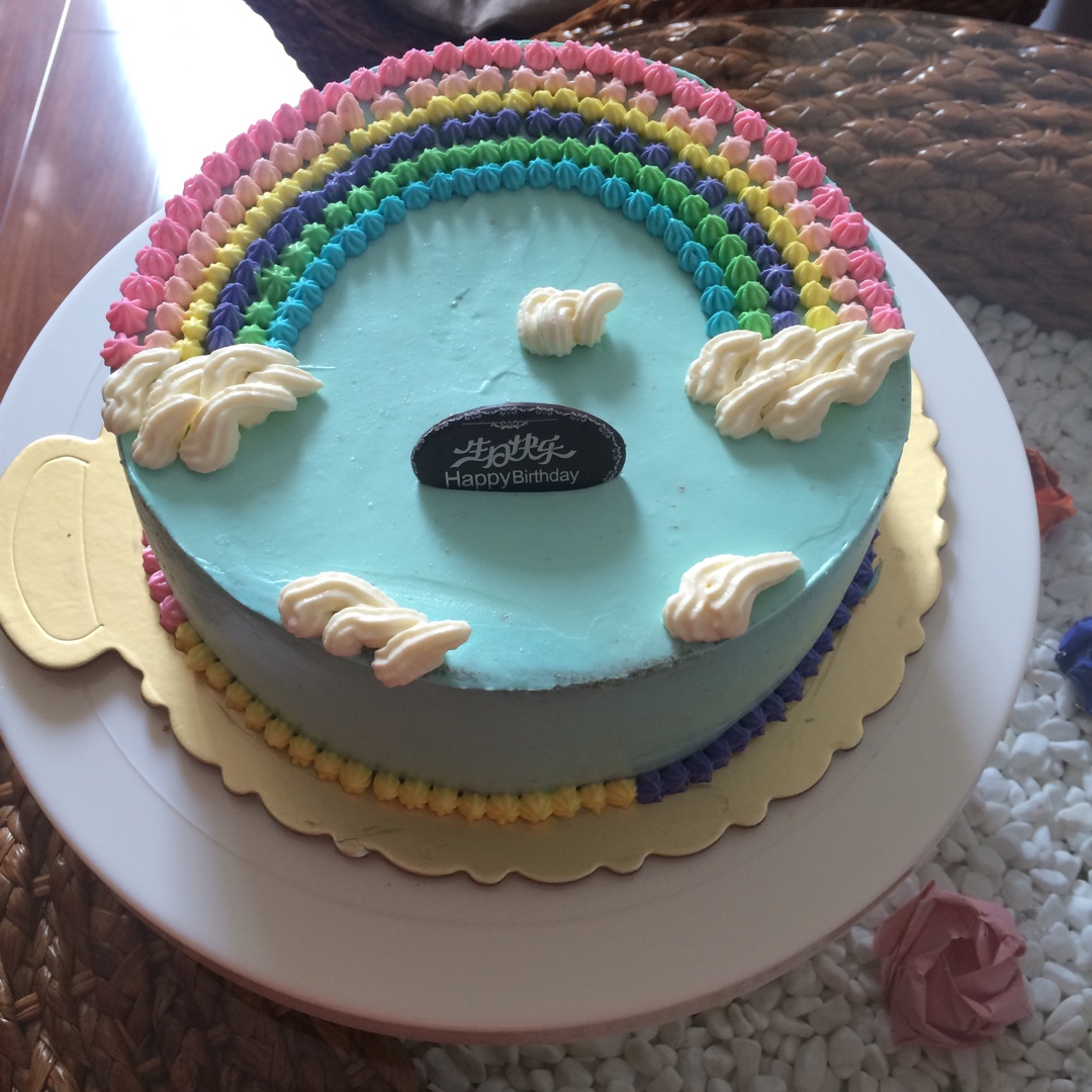 详细的裱花教程--彩虹蛋糕