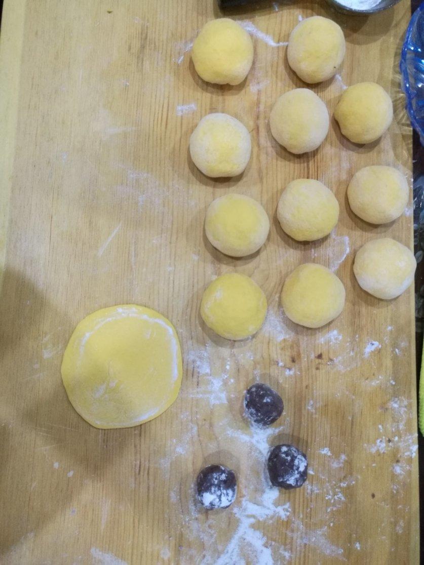 不加水的南瓜豆包