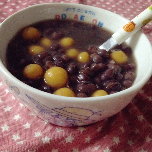 南瓜圆子红豆汤