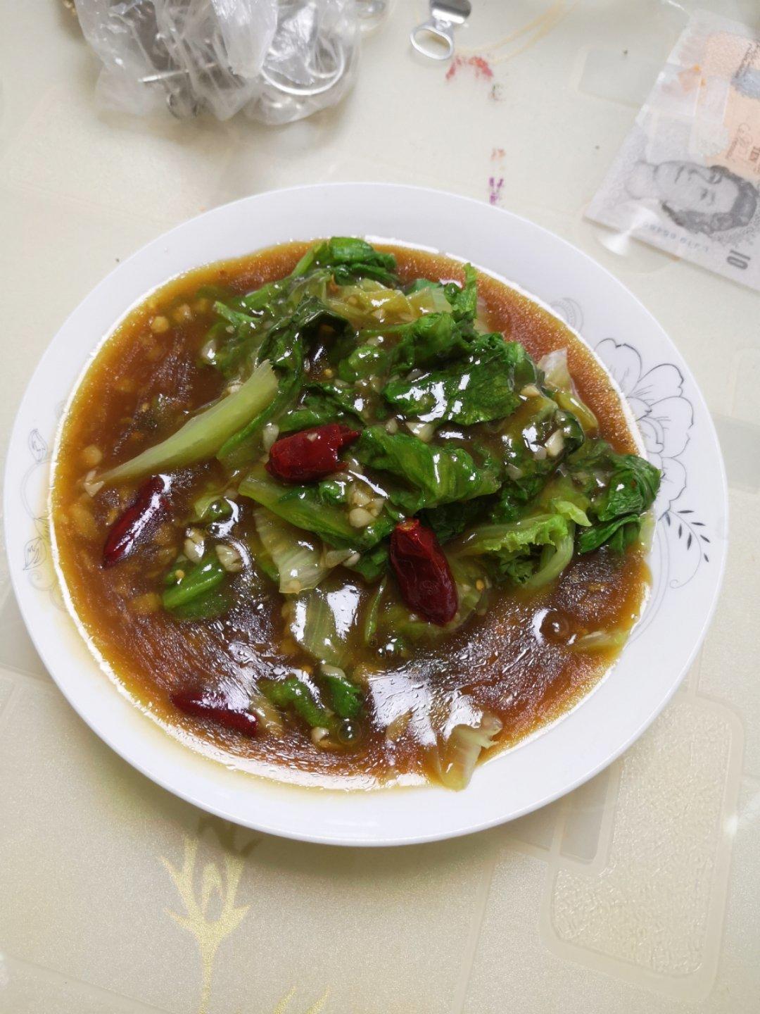 低脂蚝油生菜