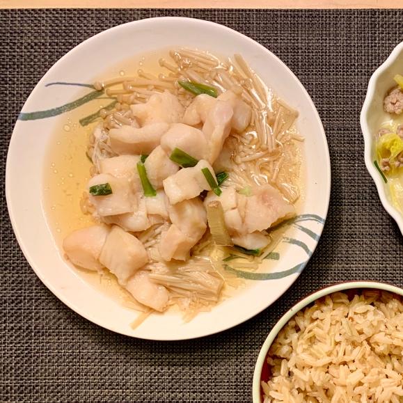 清蒸金针菇龙利鱼