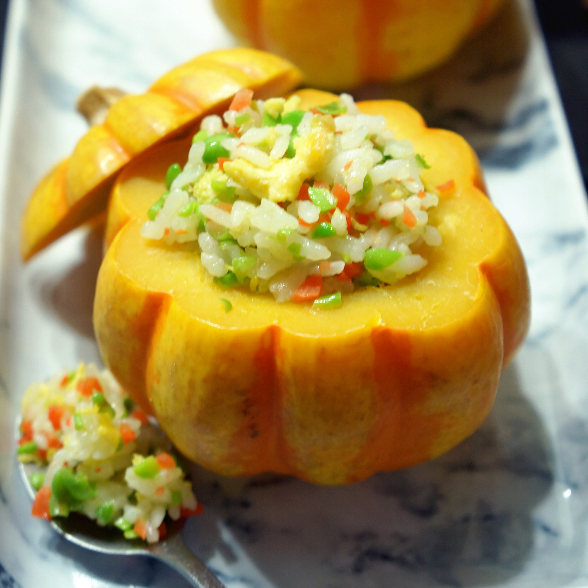 bignunununu做的小南瓜盅饭