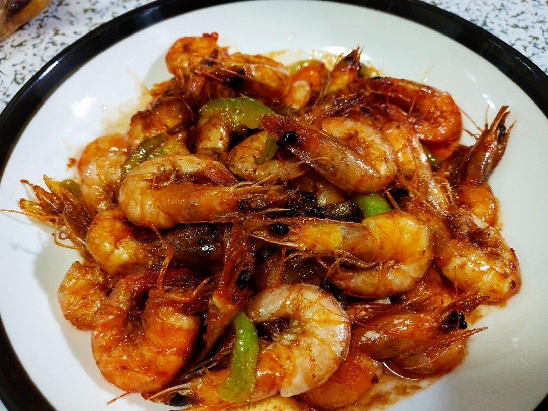 青椒小虾