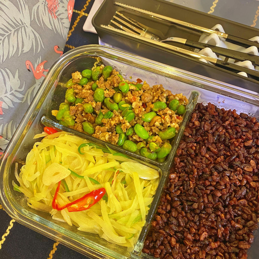 超级下饭菜：毛豆炒肉