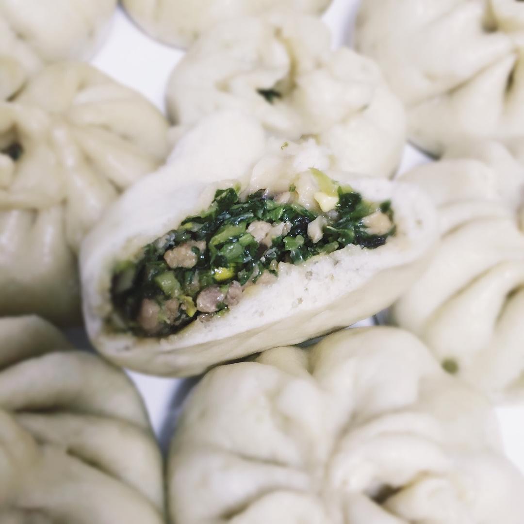 节省一半时间的大包子（另付翠绿菜包子，肉包子，腹黑包子食谱）