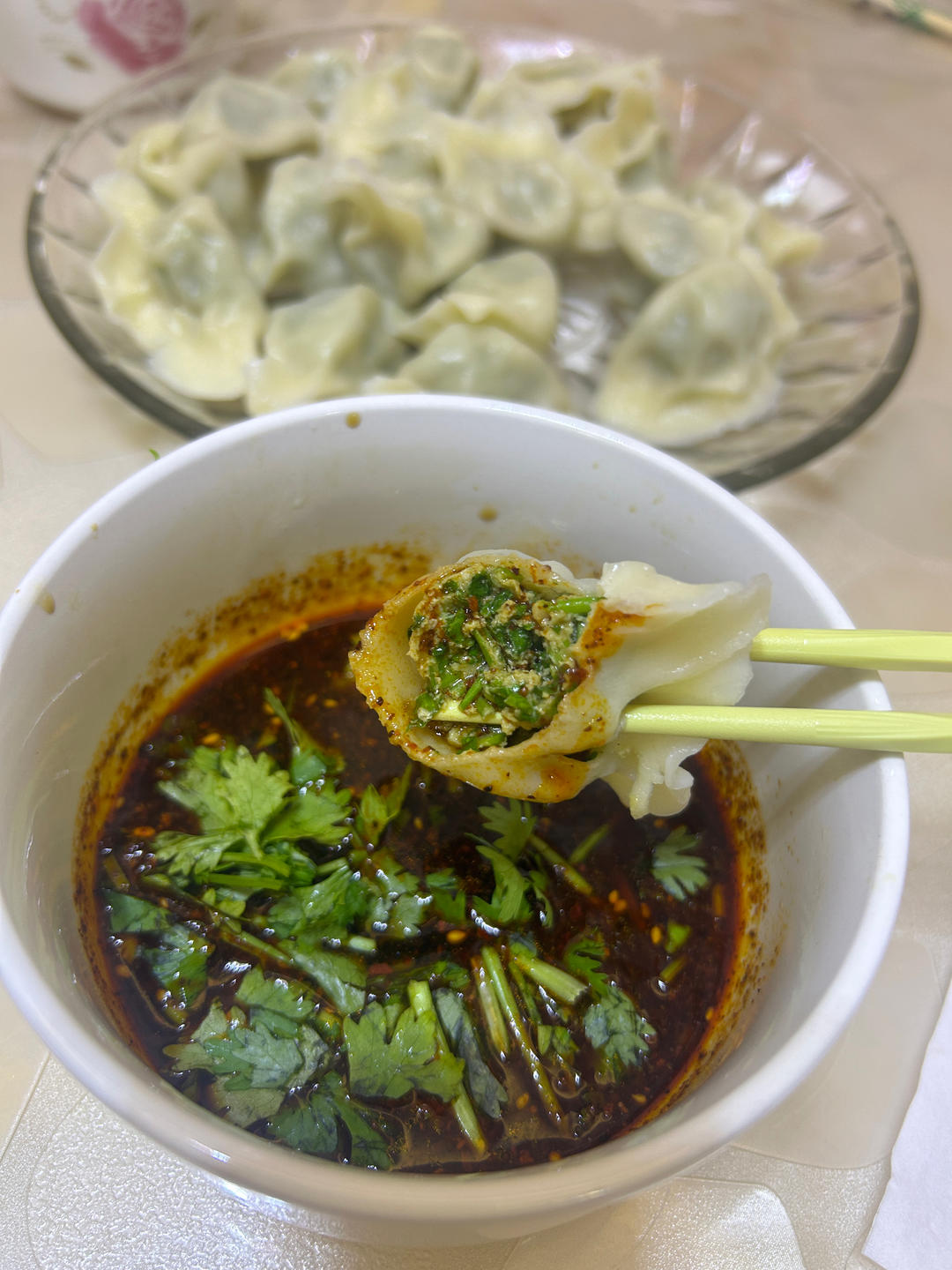 香菜猪肉馅水饺