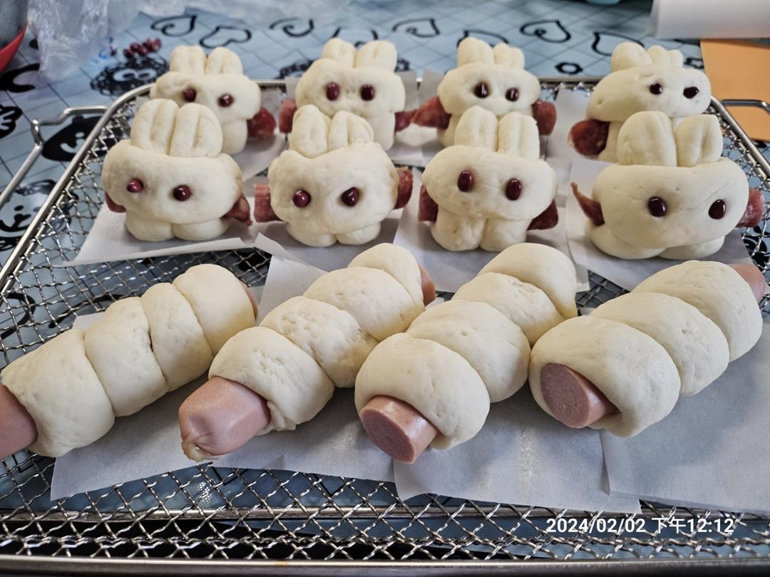 手工牛奶馒头（附详细的揉面发酵视频）