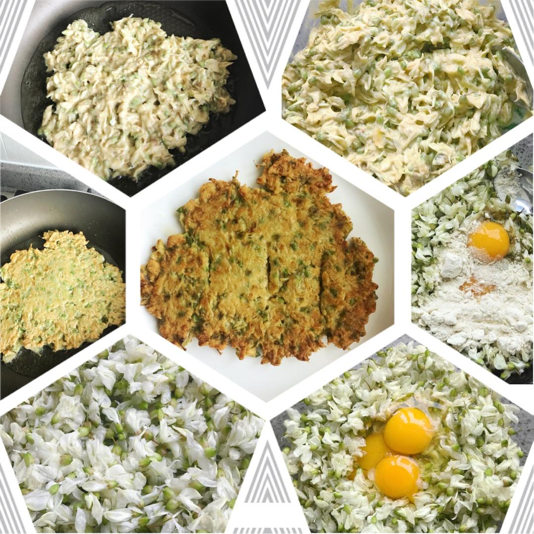 槐花鸡蛋饼