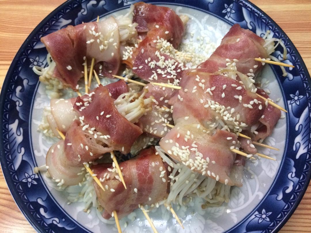 培根金针菇的做法