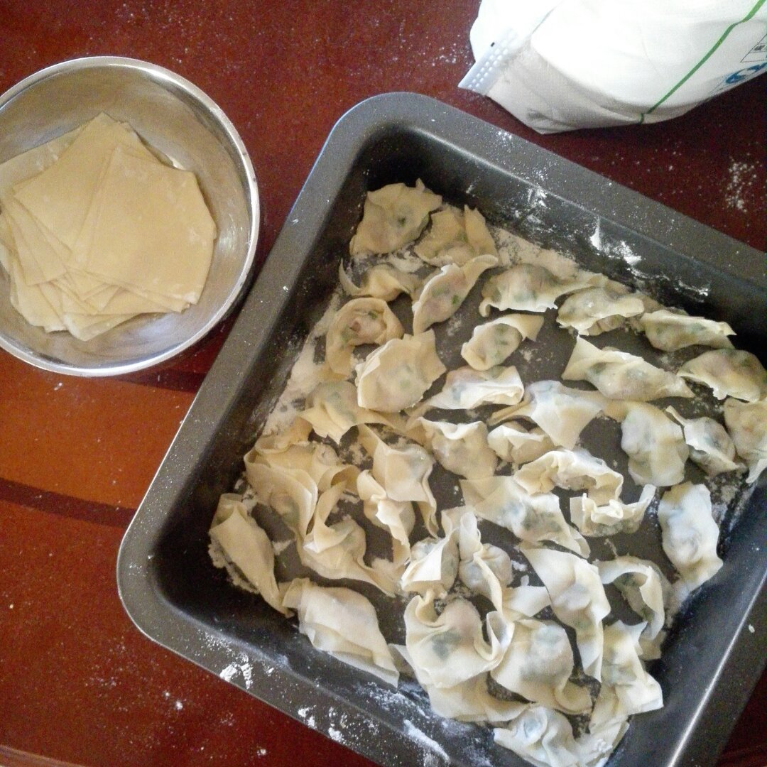 萌得一身好呆做的自己做馄饨皮云吞皮