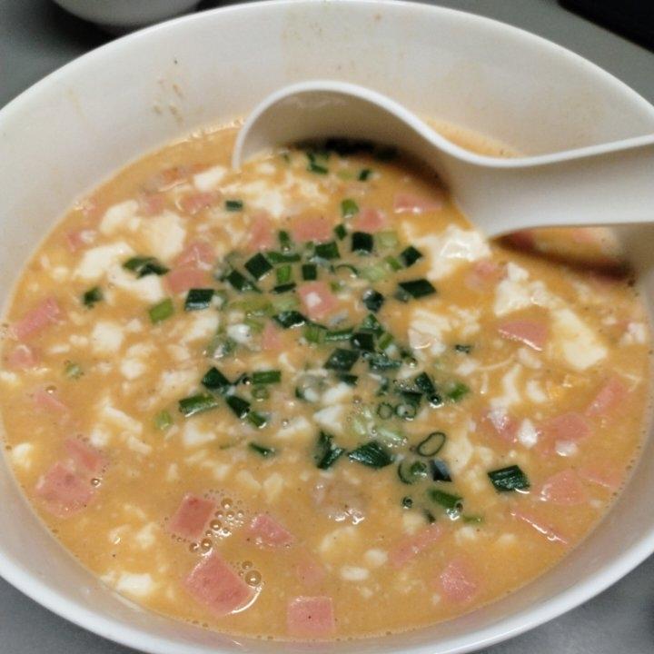 咸蛋黄虾仁嫩豆腐