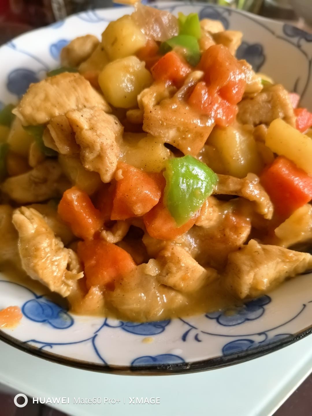 鸡胸肉焖土豆
