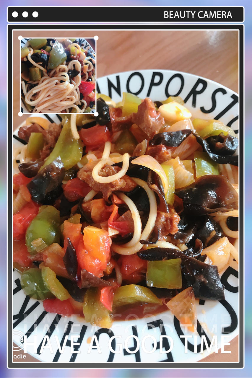 新疆过油肉拌面