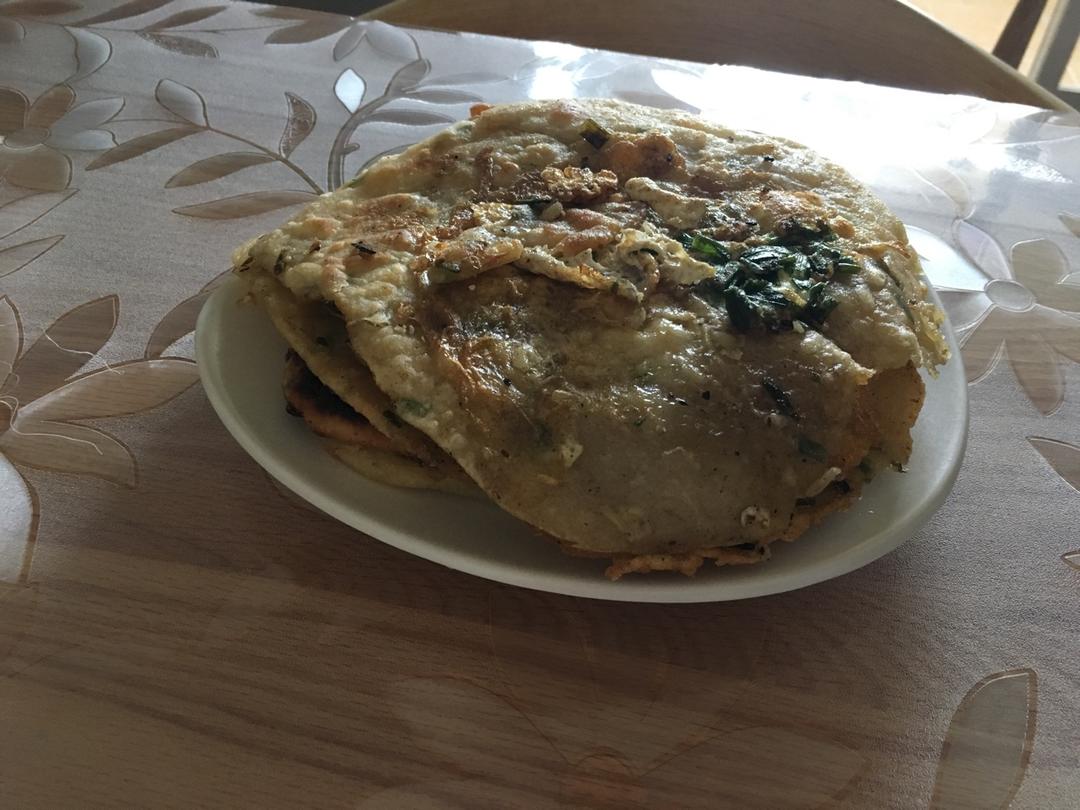 鸡蛋葱油饼                  （更新饼坯保存方法）