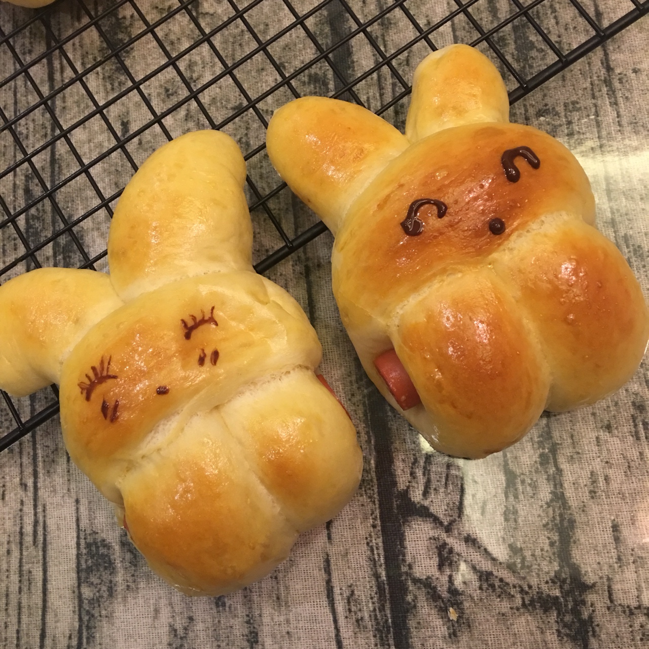 兔子热狗面包#东菱厨师机c08#