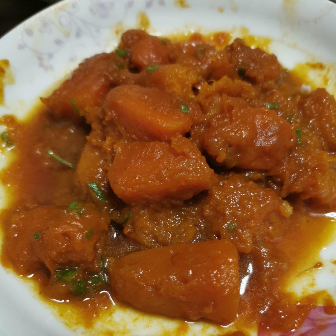 猪肉都不换的焖南瓜～吃起来糯糯甜甜咸咸的！