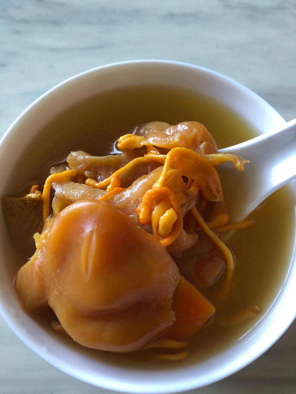 花胶虫草花瘦肉汤