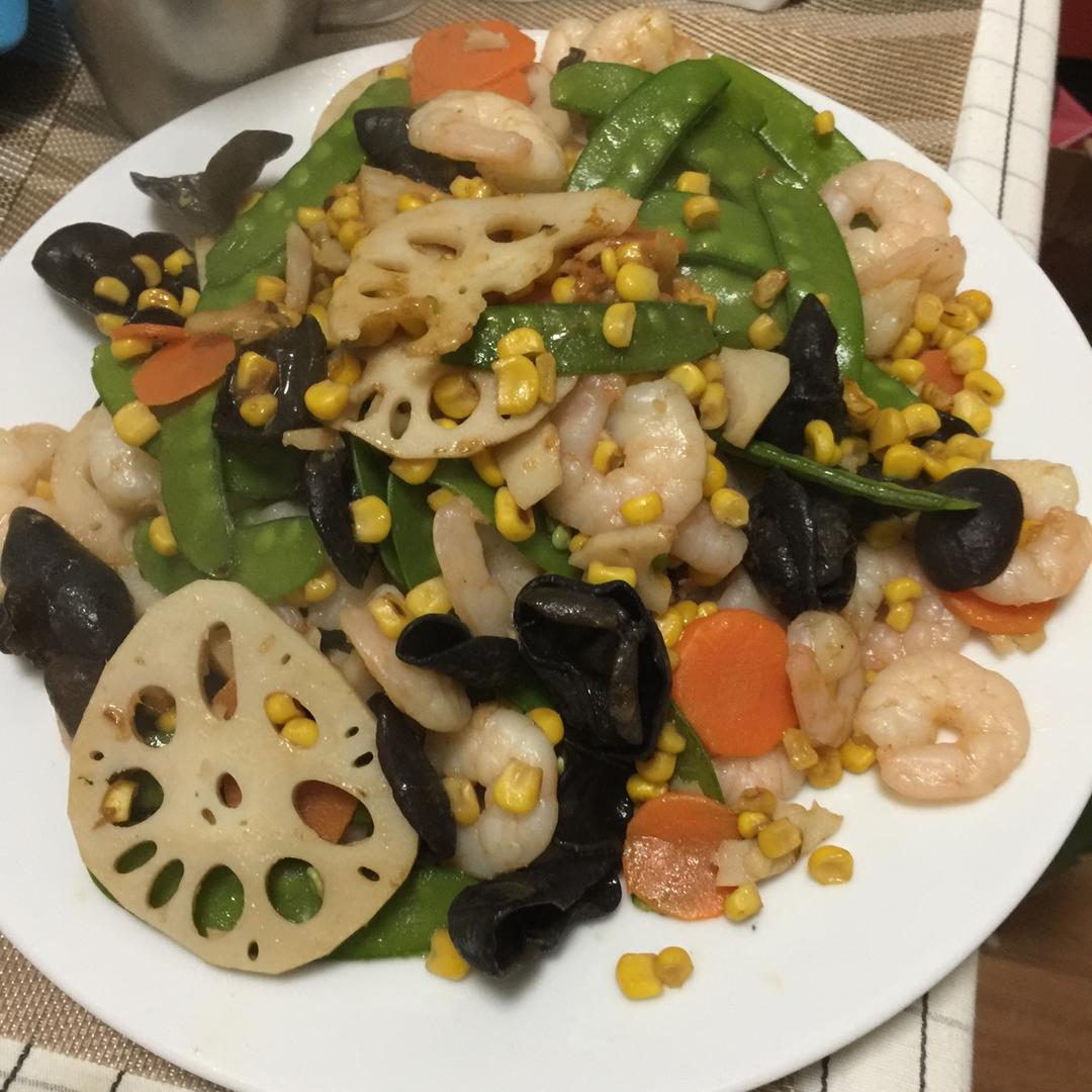 素菜也可以这么美—荷塘小炒