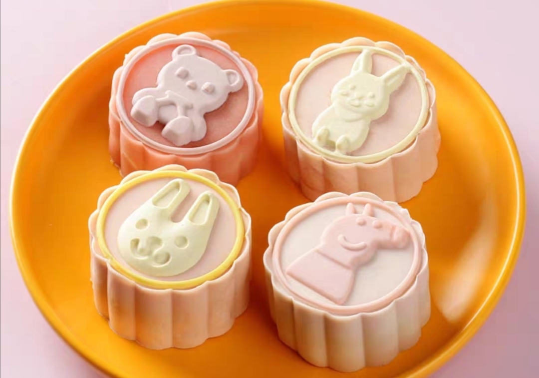 各种造型的小兔子月饼模具小兔叽绿豆糕模合集1的做法 步骤48