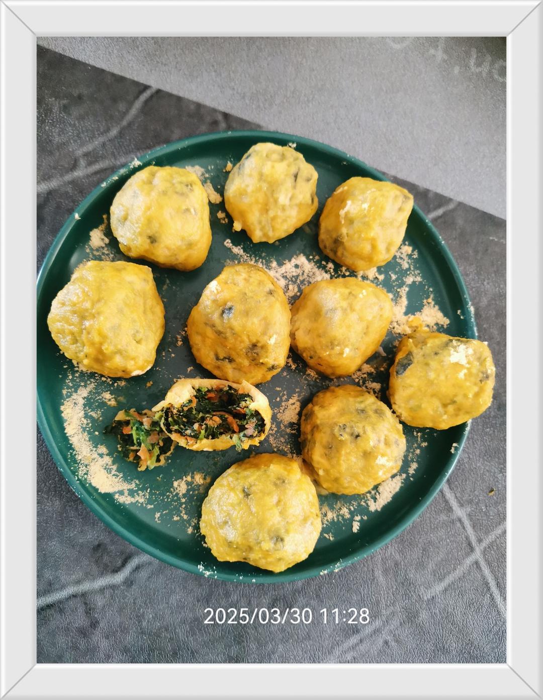 春日尝鲜｜清新素食蒸菜团🥬手不沾面教程‼️