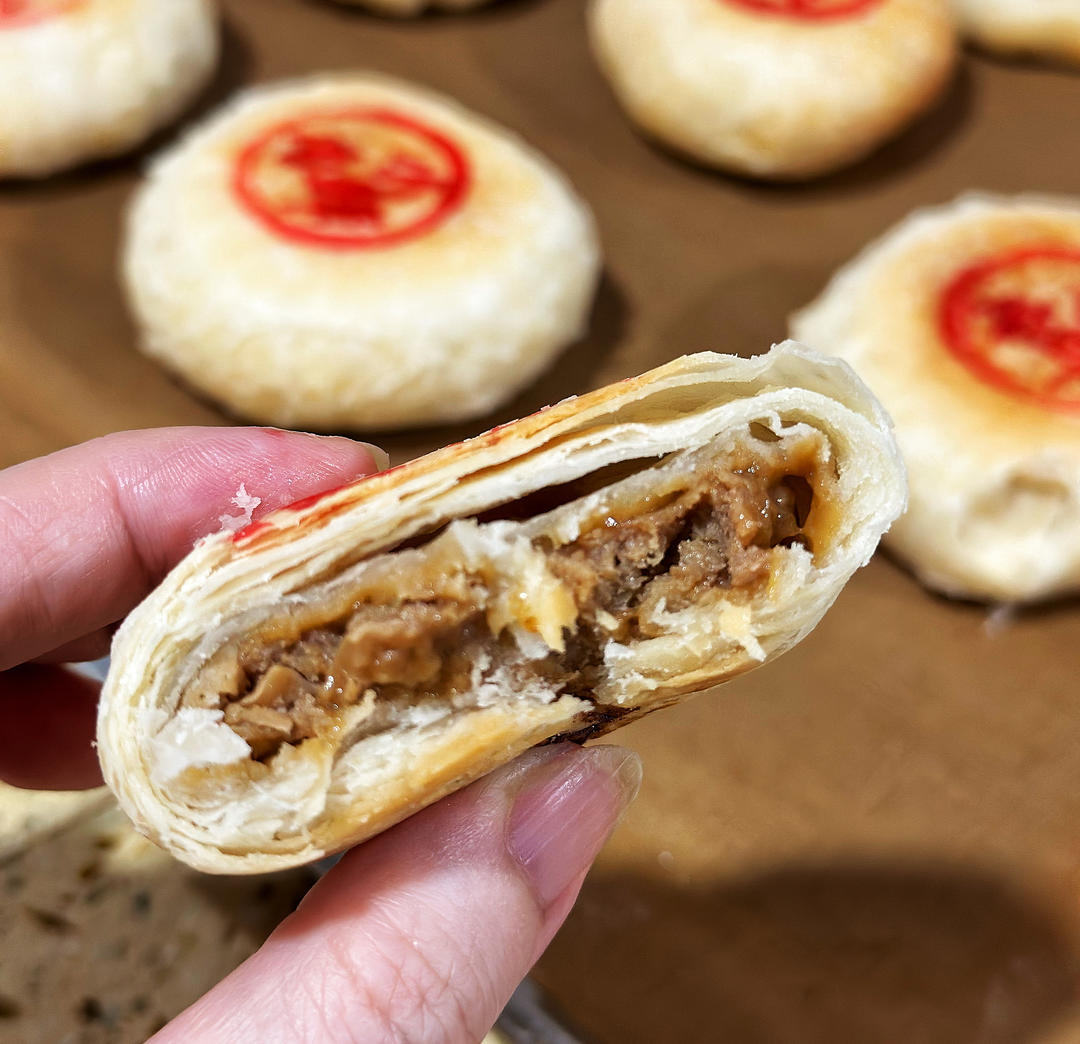 榨菜鲜肉月饼的做法
