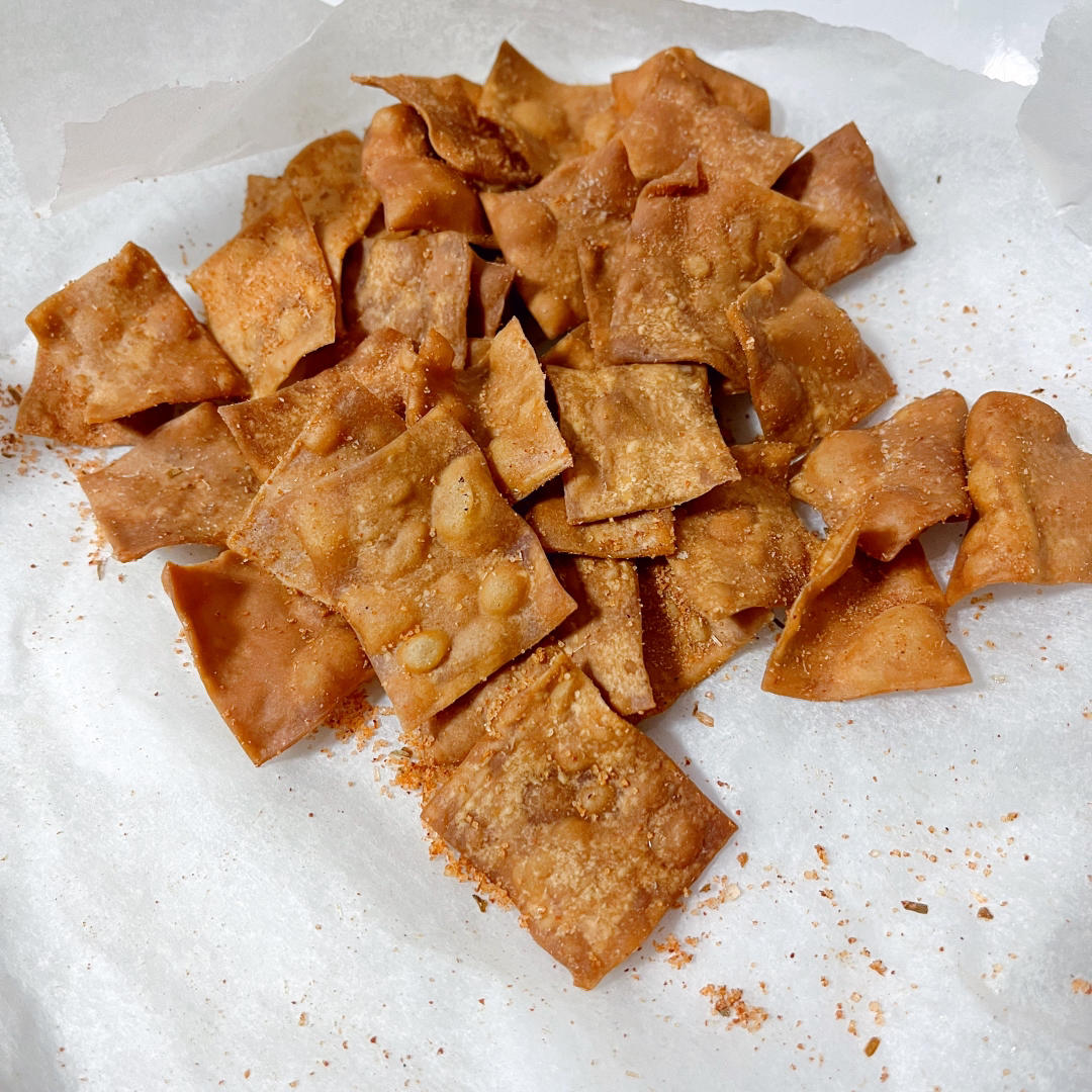 椒香油炸云吞皮