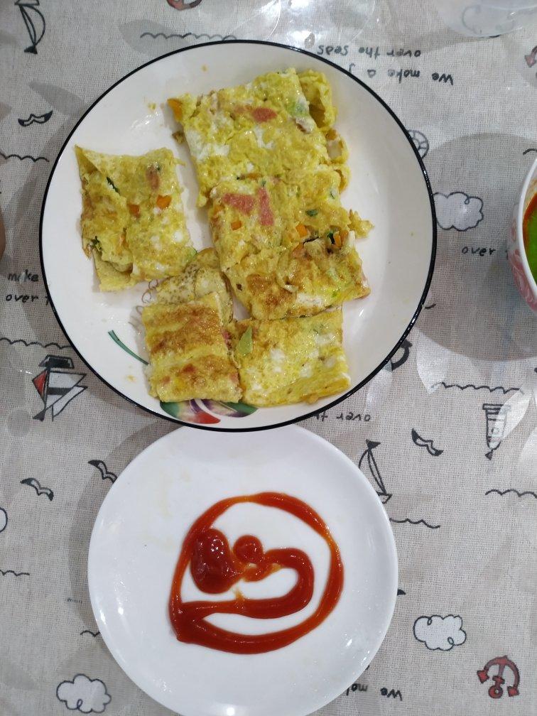 解决孩子不吃菜难题的胡萝卜蔬菜厚蛋烧鸡蛋卷