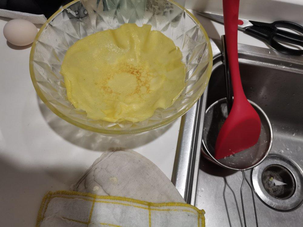 超薄的榴莲千层