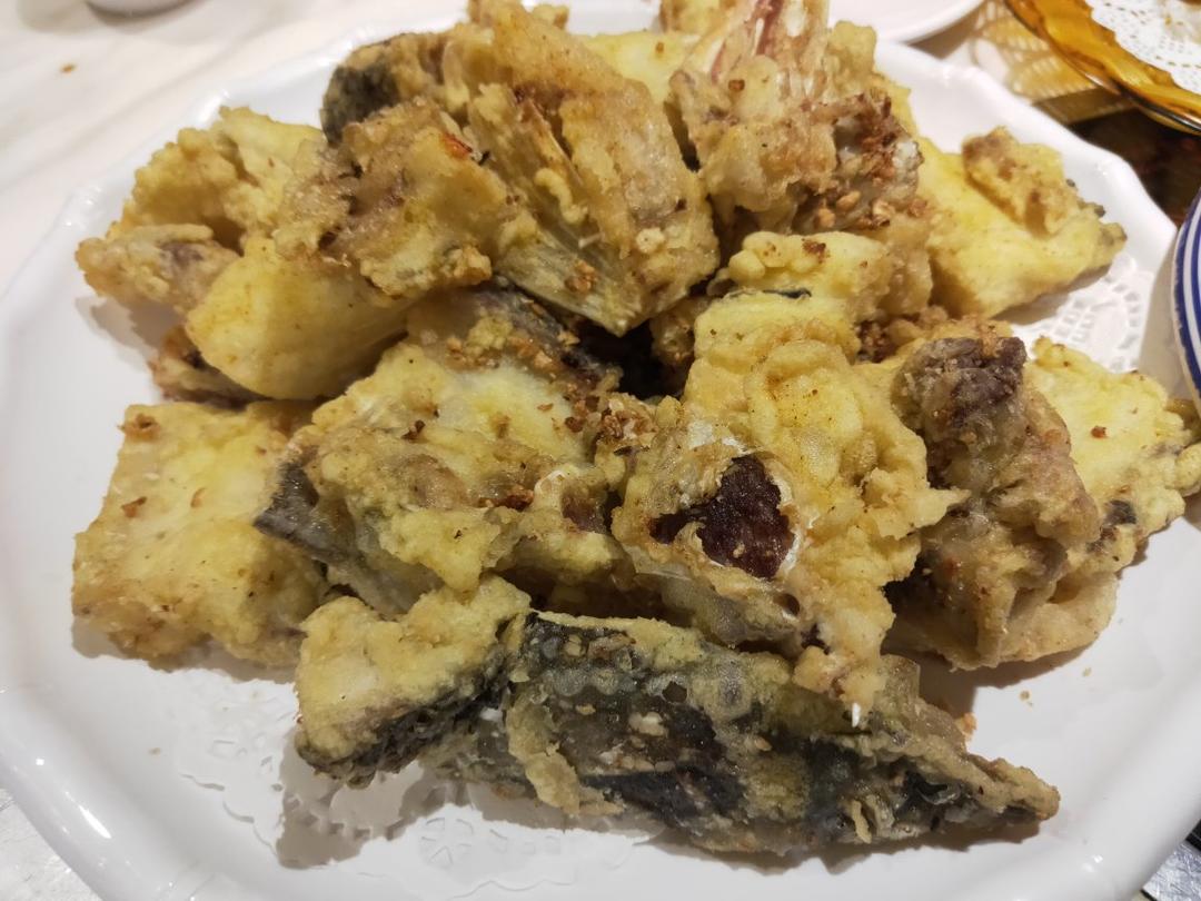 粤菜-一鱼多吃-椒盐鱼骨-香酥鱼排鱼骨