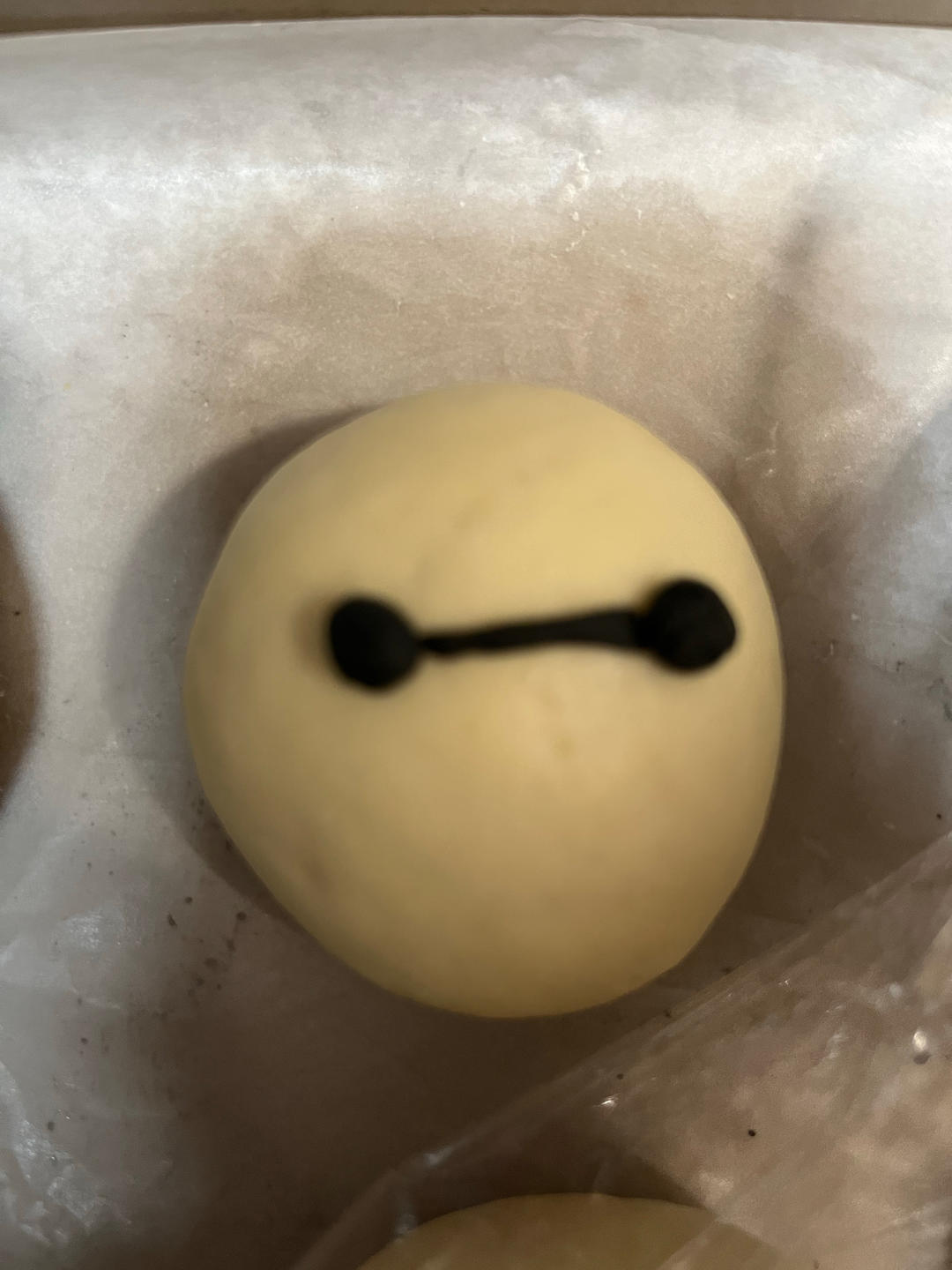 超萌大白豆沙包