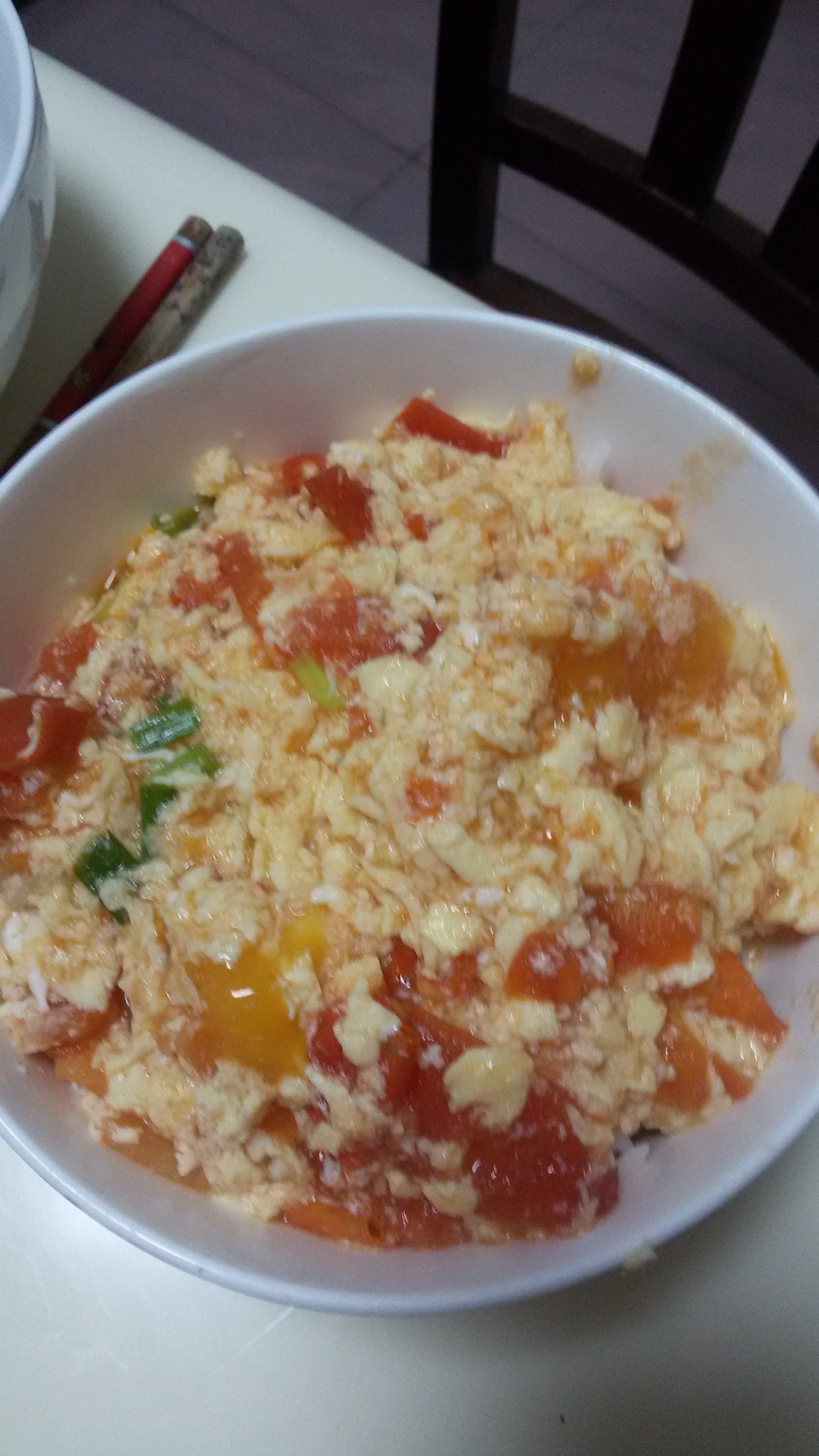 番茄炒蛋盖浇饭