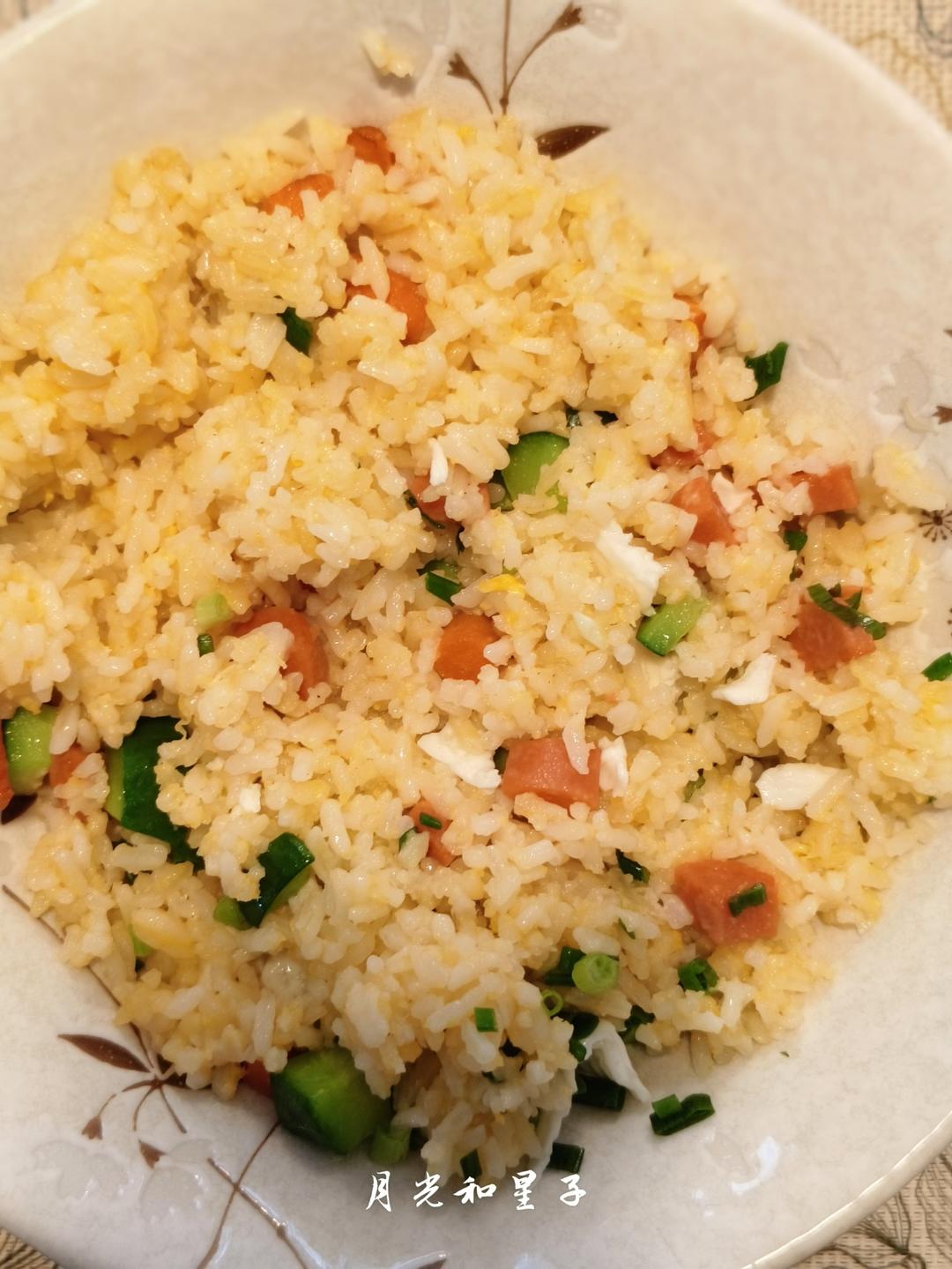 炒米饭蛋炒饭二十分钟快手家常