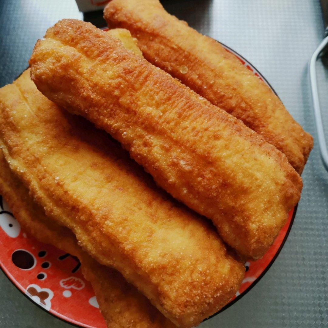 自制无泡打粉油条