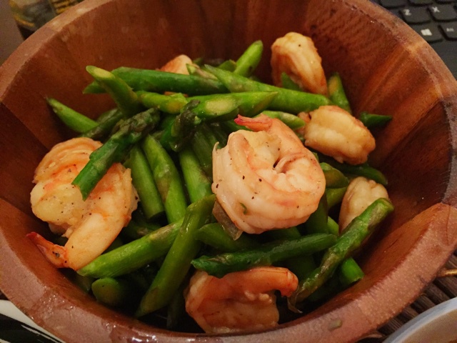 芦笋炒虾仁