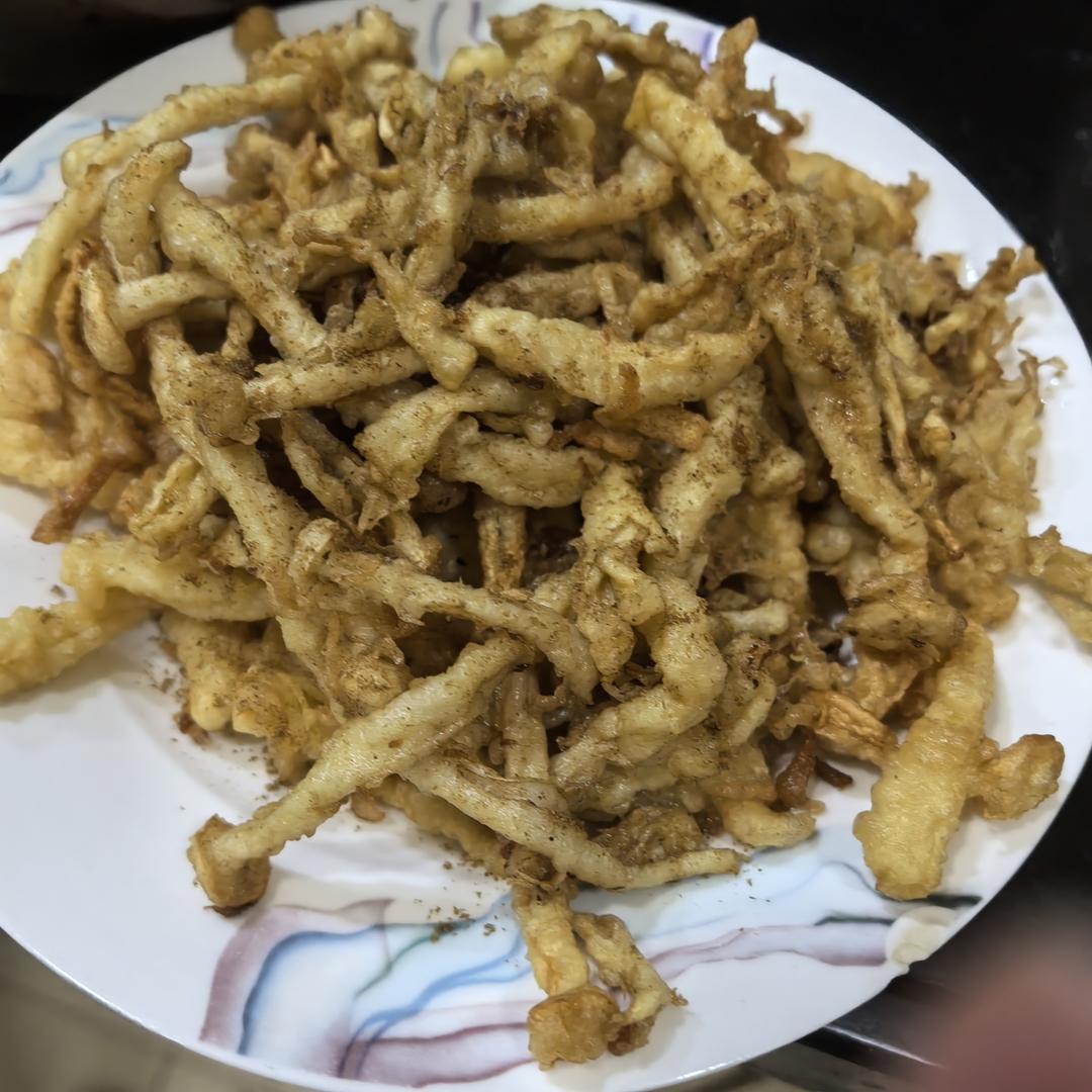 能吃出肉感的酥炸海鲜菇