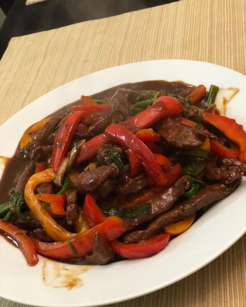 彩椒牛柳
