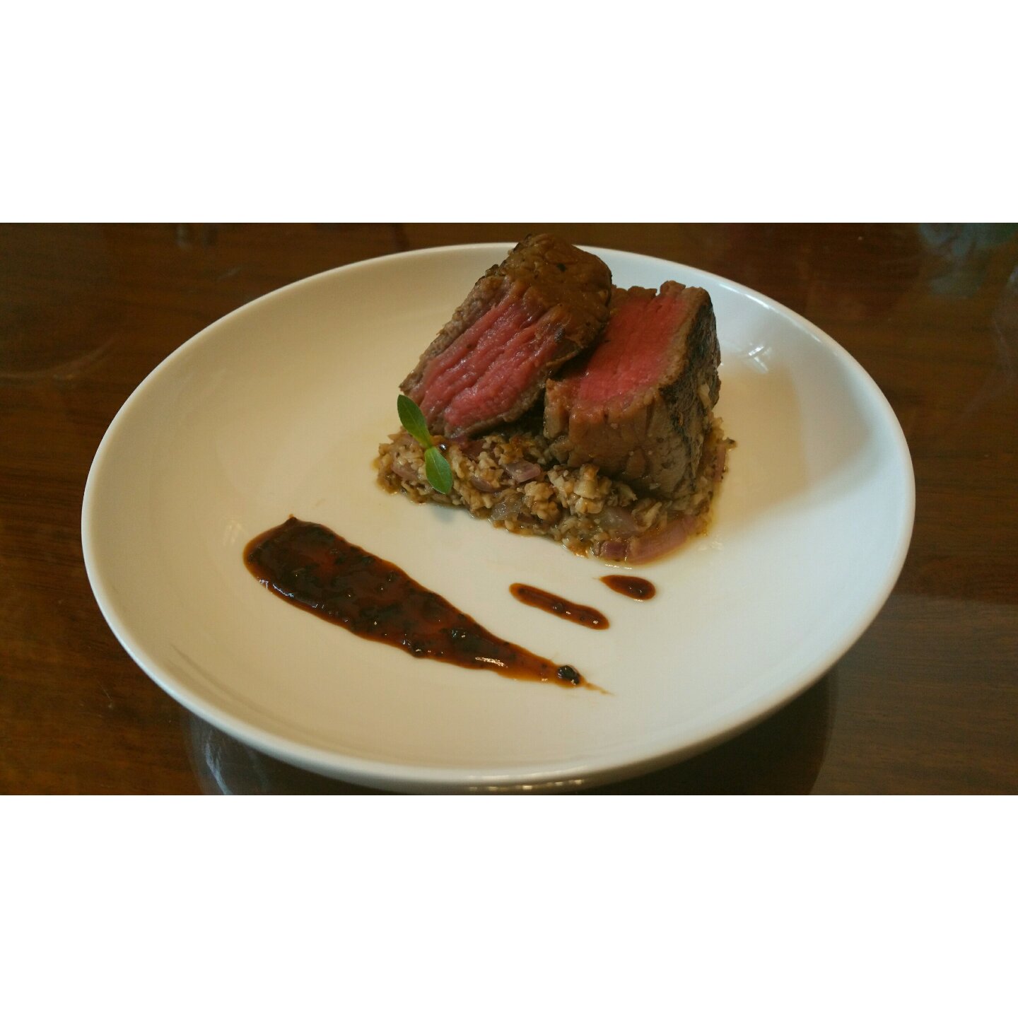 简易美式牛排，五分熟