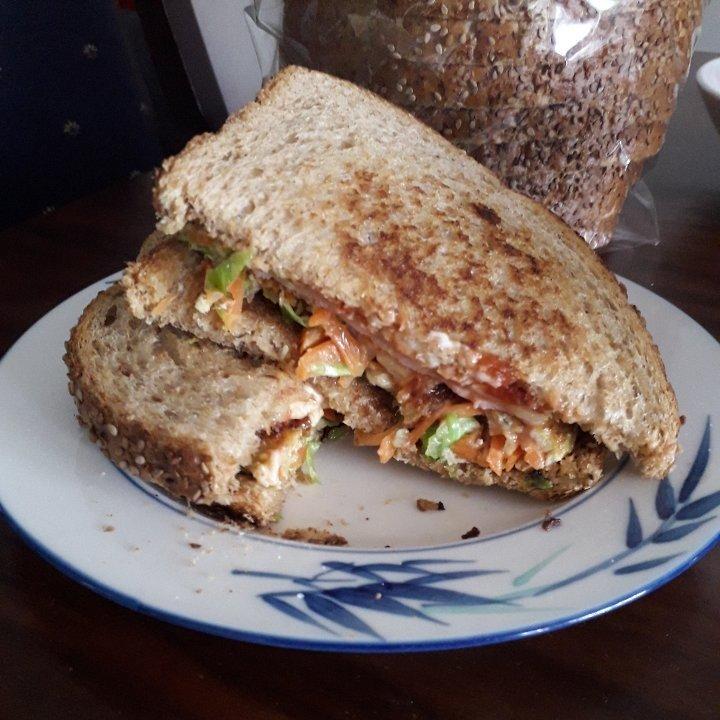 <韩国街边小吃同款>韩式早餐三明治