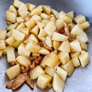 妈妈味道的土豆炖粉条的做法 步骤4