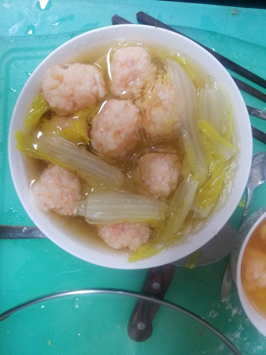 虾滑娃娃菜