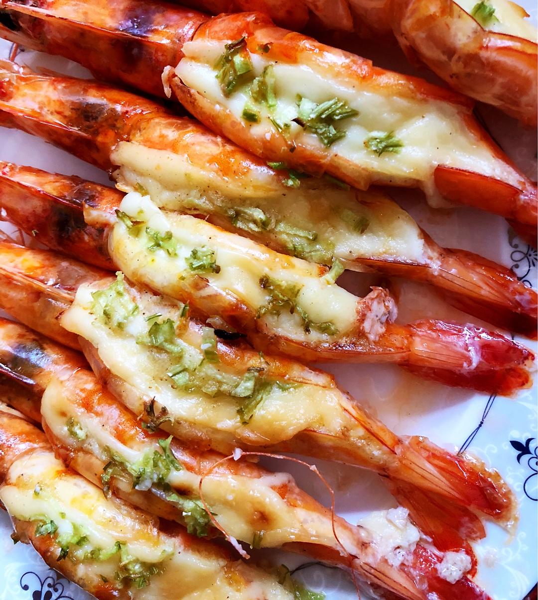 ming做的芝士烤虾(无蒜蓉版)