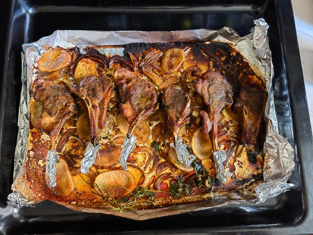 超好吃的烤羊排烤箱版