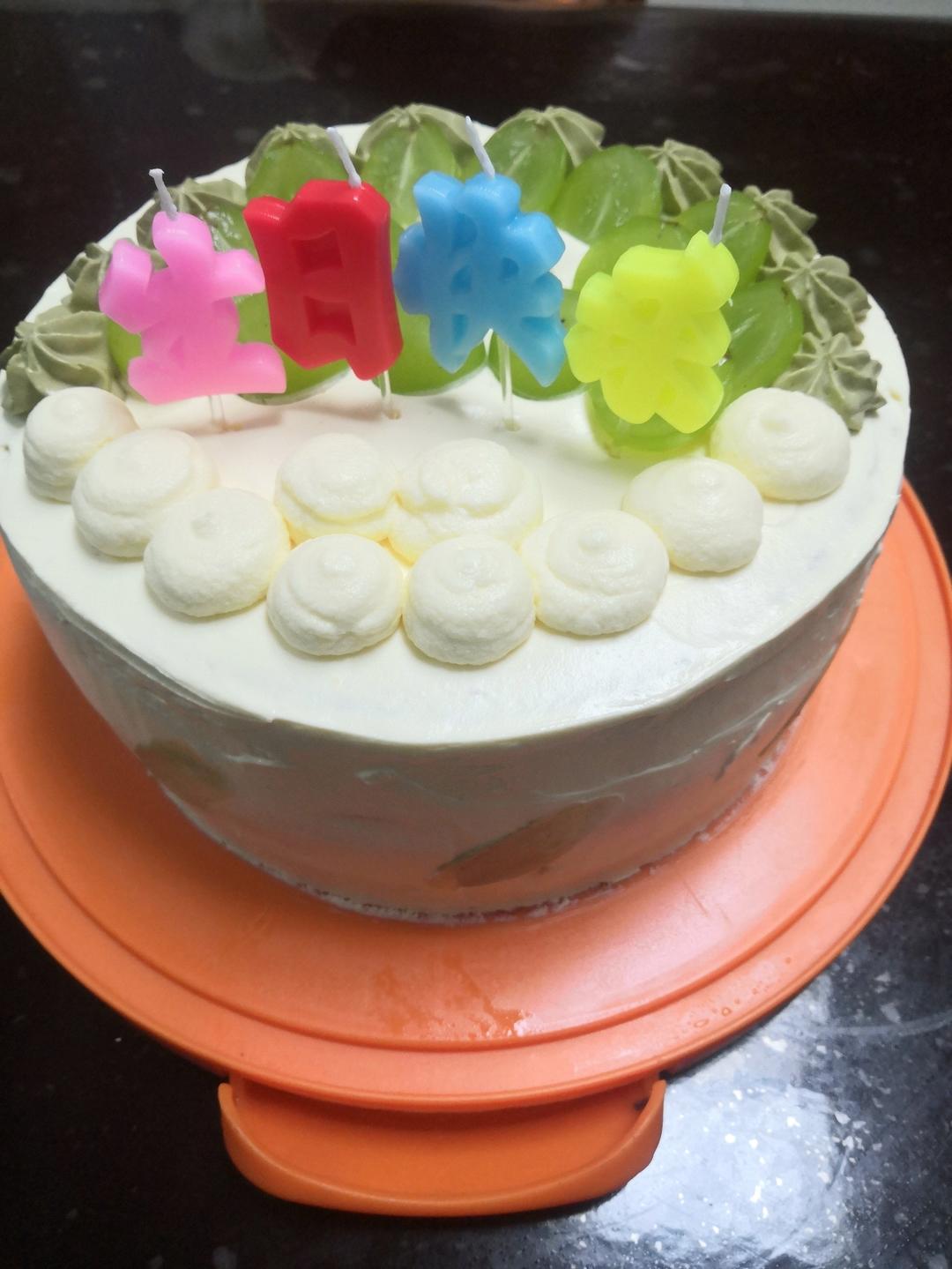 2款青提奶油蛋糕|附夏天奶油不易化技巧