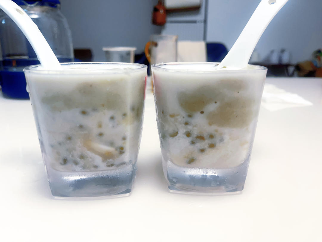 绿豆沙牛乳冰/清热解暑/夏日必备