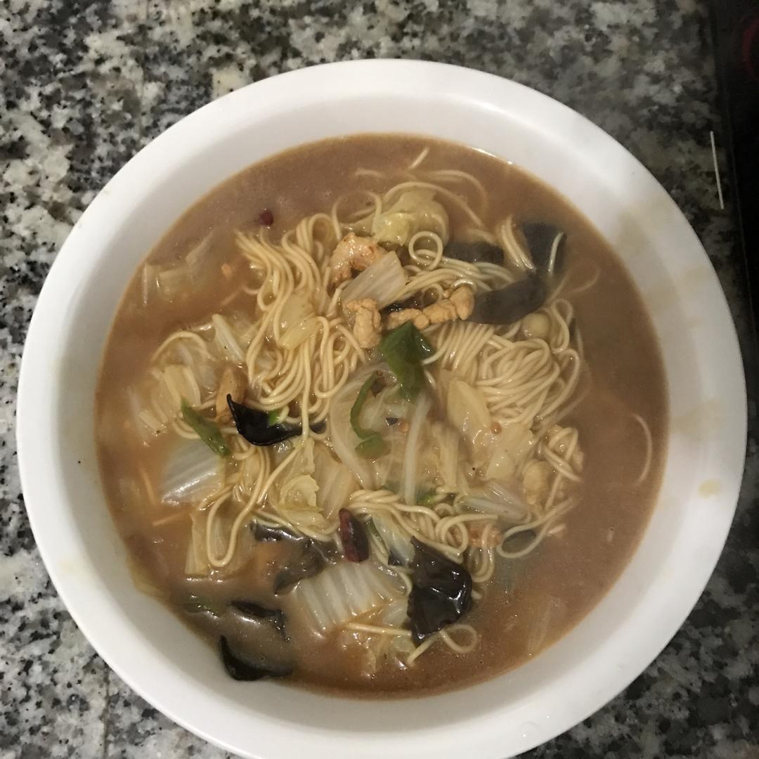 青椒肉丝面