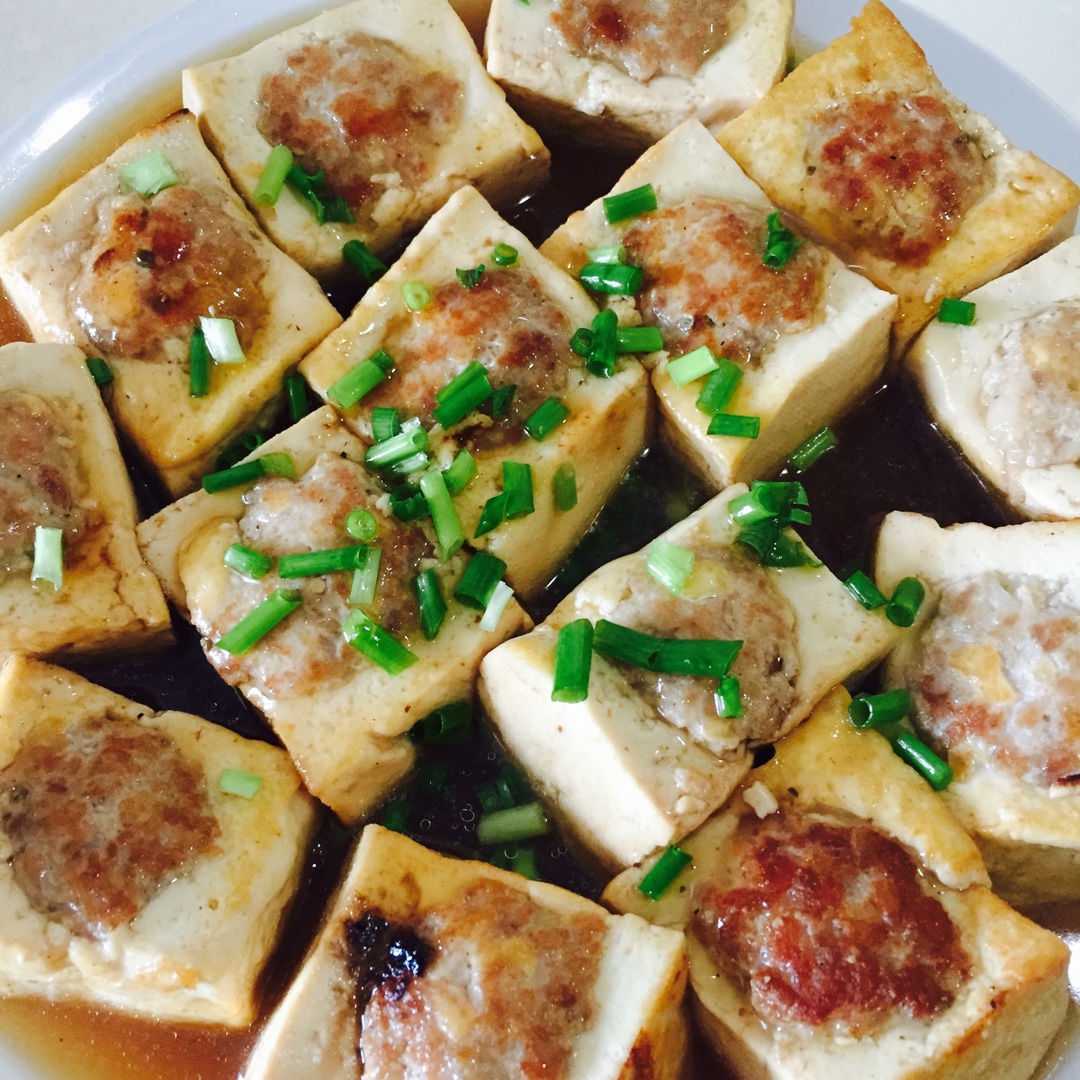 酿豆腐 豆腐箱 Tofu with Pork Mince Filling